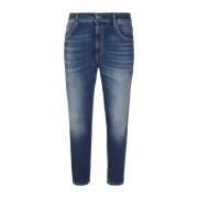 Blå Jeans med 98% Bomuld