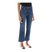 Vintage Cropped Flared Jeans