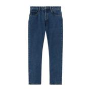 Blå 5-lomme jeans