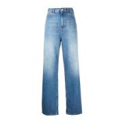 Blå Archive Patch Jeans til Kvinder