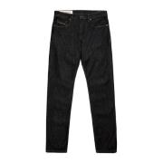 Mørkeblå Fem-Lomme Denim Jeans