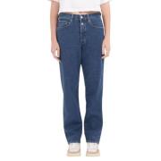 High Waist Straight Leg Jeans